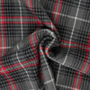 Tejidos RTC de 44"/45" de ancho, franela 100 % algodón teñida en hilo, vendida por yardas, con estampado «Buffalo Check» en rojo, gris y blanco