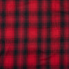 RTC Fabrics 44"/45" Wide 100% Cotton Yarn Dyed Flannel  Cut by Yard, Plaid Black Red
