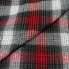 Tejidos RTC de 44"/45" de ancho, 100 % algodón, franela teñida en hilo, vendida por yardas, estampado «Buffalo Check» en rojo y gris