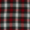 Tejidos RTC de 44"/45" de ancho, 100 % algodón, franela teñida en hilo, vendida por yardas, estampado «Buffalo Check» en rojo y gris