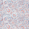 White Patriotic Hexi Dots Cotton Wideback Fabric per yard