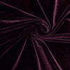 Heavy Stretch Velvet Spandex Fabric||color:Wine Red