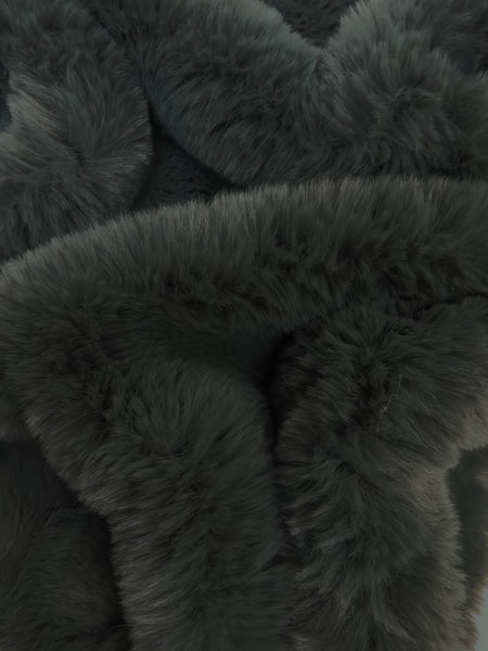 Arctic Rabbit Minky / Gris carbón