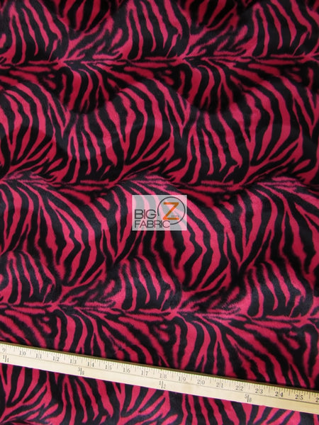 Tejido de felpa de pelo corto con estampado de cebra en rayas finas rojas y negras / Se vende por metros||color: Cebra en rayas finas rojas y negras