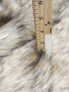 Disfraz de lobo de la tundra para bebé (nuevo lote): abrigo de pelo sintético de pelo corto / Se vende por yardas