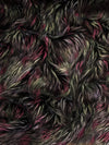 Tela de pelo sintético de pelo largo y rizado «Multi #4 Fireworks» / Se vende por metros