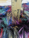 Tela de pelo sintético de pelo largo y rizado «Multi #4 Fireworks» / Se vende por metros