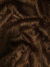 Light Brown Solid Shaggy Long Pile Faux Fur Fabric / Sold By The Yard||color:Light Brown