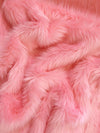 Tela de piel sintética de pelo largo y peludo, color «Pink Lemonade» / Se vende por yardas || color: «Pink Lemonade»