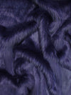 Eggplant Solid Shaggy Long Pile Faux Fur Fabric / By The Yard||color:Eggplant