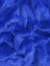 Pelo sintético corto y desgreñado «Tinsel Tip» / Azul real  Plata / Se vende por yardas
