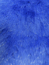 Pelo sintético corto y desgreñado «Tinsel Tip» / Azul real  Plata / Se vende por yardas