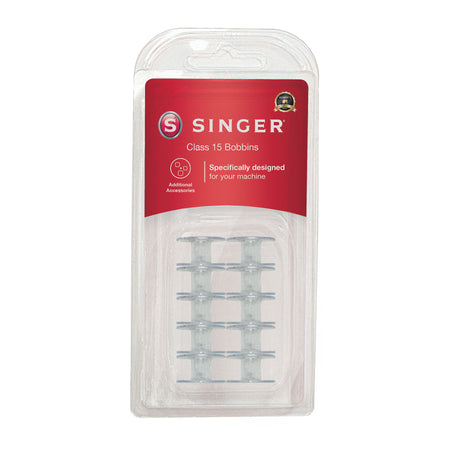 SINGER® 15 Class Plastic Bobbins 10-Pack -- Product Image