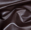 Two Way Stretch Faux Leather Vinyl Fabric||color:Chocolate Brown