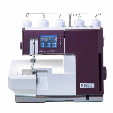 PFAFF® admire™ air 7000 Purple Coverlock Machine -- Product Image