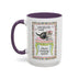 Cute Quilting Mug with Kitten and Flowers