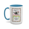 Cute Quilting Mug with Kitten and Flowers||color:Light Blue