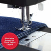 SINGER® Heavy Duty 4432 Black Sewing Machine & Universal Canvas Tote Bundle -- Product Image