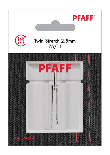 PFAFF® Twin Stretch Needle 2.5mm Size 75/11 1-Pack -- Product Image