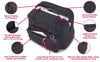 SINGER® Cream/Red Universal Tote Bag -- Product Image
