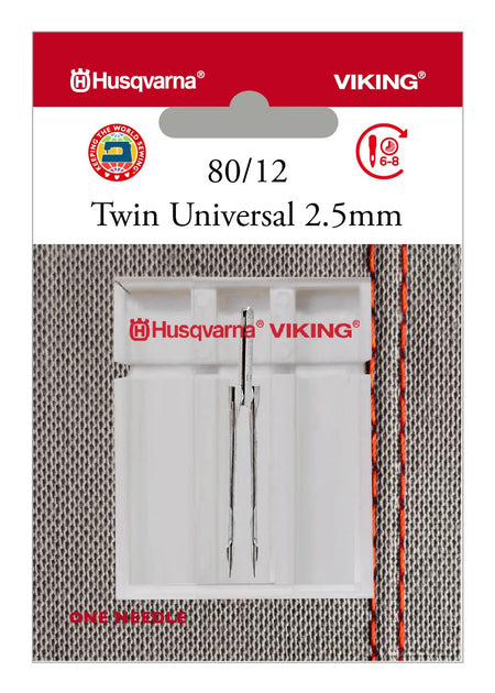 HUSQVARNA® VIKING® Twin Universal 2.5mm Needle Size 80/12 -- Product Image
