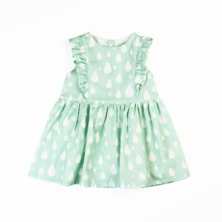 Patrón de vestido con volantes