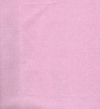 Tela 100 % algodón en tono rosa mezclado con purpurina plateada. Precio por yarda.