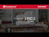 HUSQVARNA® VIKING® Refurbished DESIGNER EPIC™ 2 Sewing & Embroidery Machine in Indigo Ice -- Product Image