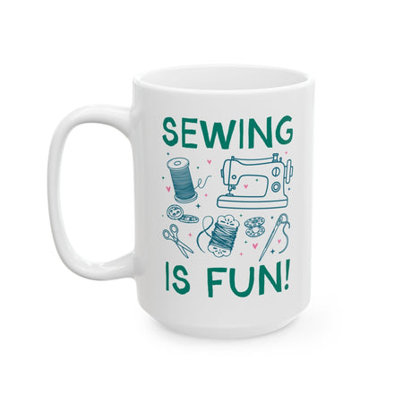 Taza de café «Coser es divertido»